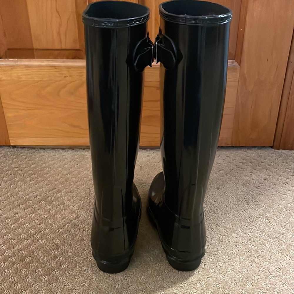 🌺LIKE NEW Hunter original tall rain boots size 5 - Picture 7 of 9